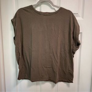 Casual brown (coffee) Women's muscle tee